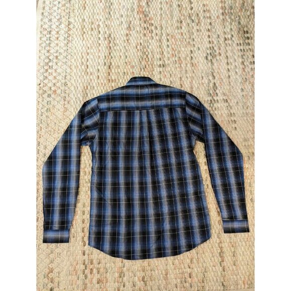 Dixxon Flannel Company Form Function Men LT Blue Long sleeve Flannel Pearl Snap - Picture 2 of 9